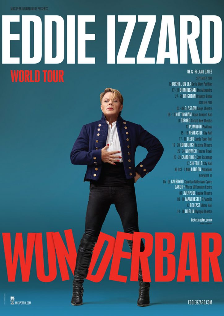 Ready Eddie Wunderbar! Eddie Izzard’s farewell tour David Belbin